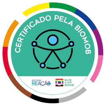 Logo do site certificado pela Biomob.