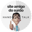 Selo de site amigo do surdo.